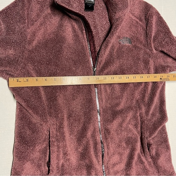 The North Face Jacket Womens Large Full Zip Fleece Fuscia Red Fuzzy Soft Winter - Picture 7 of 12